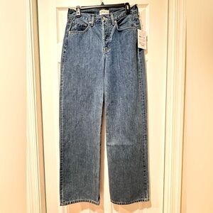 Etica Stanton Relaxed fit wide leg Denim Jeans. Size 26. Arcadia color NWT